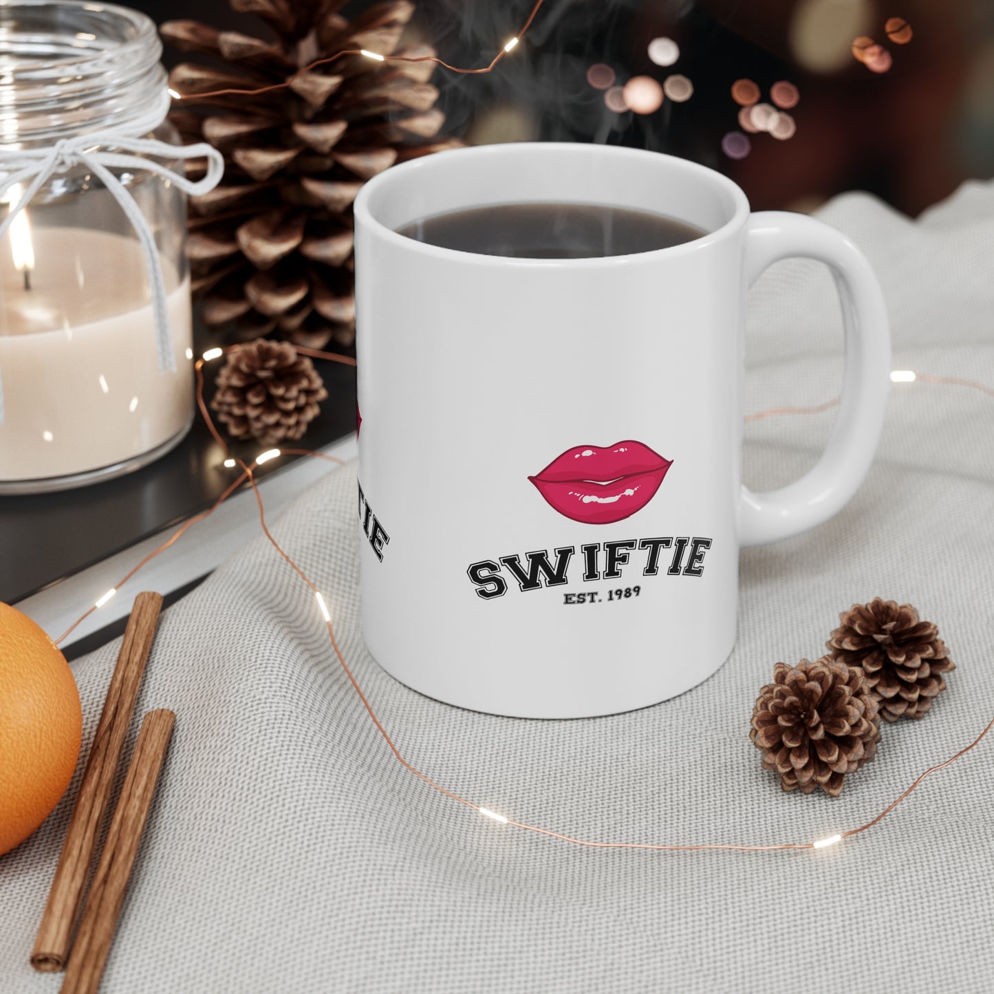 Swiftie Red Lips Coffee Cups, 11oz