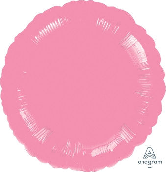 18" Round Metallic Pink Mylar Balloon
