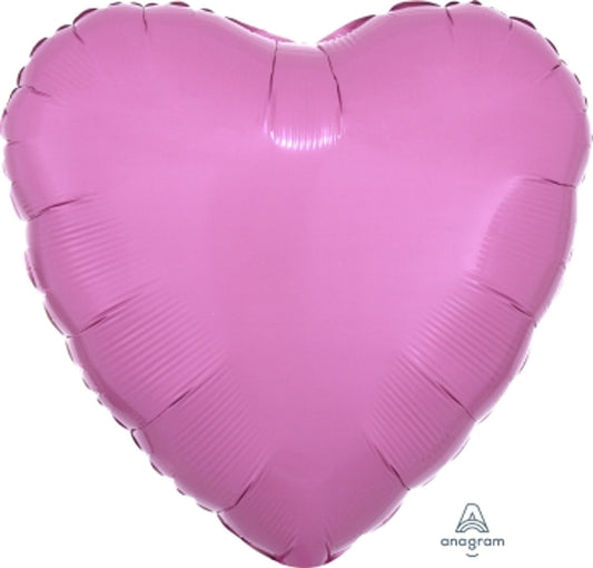 18"A Heart Pink Metallic flat Mylar Balloon