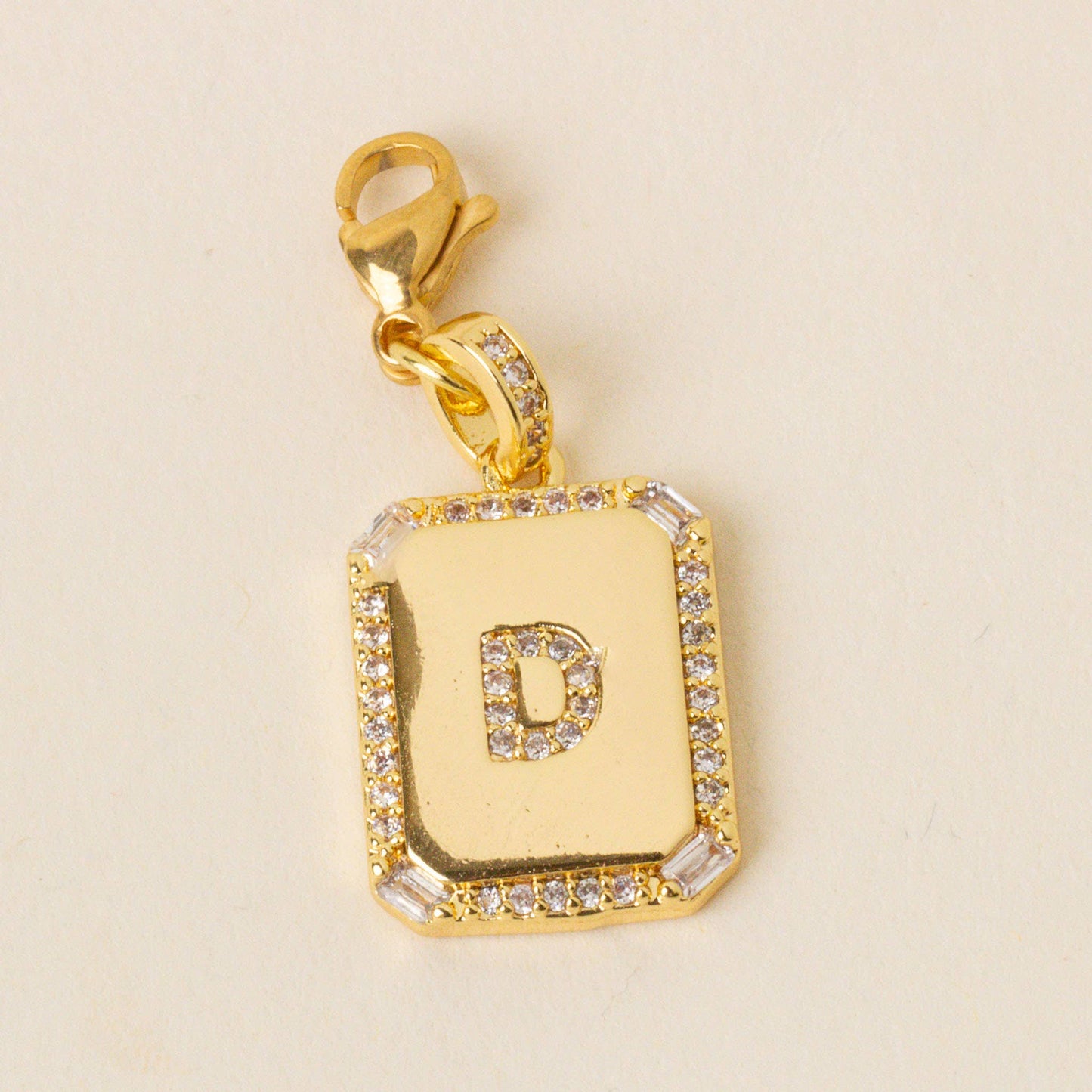 The Darling Effect - Jewelry Charm Initial Letter Gold-D