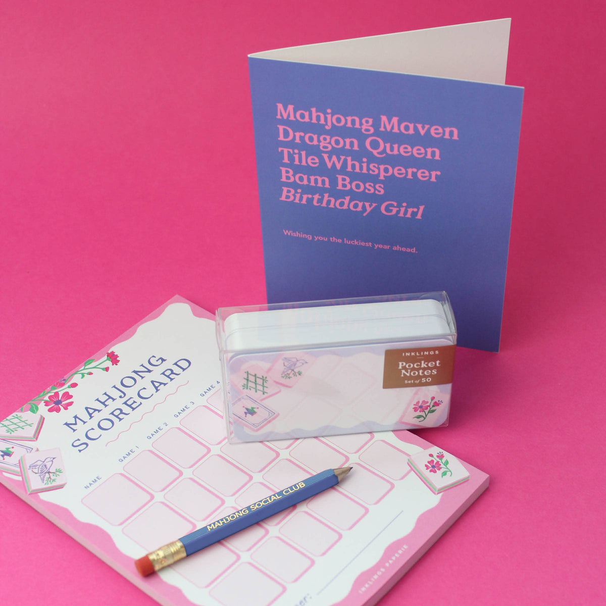 Inklings Paperie - Pocket Notes™ - Mahjong