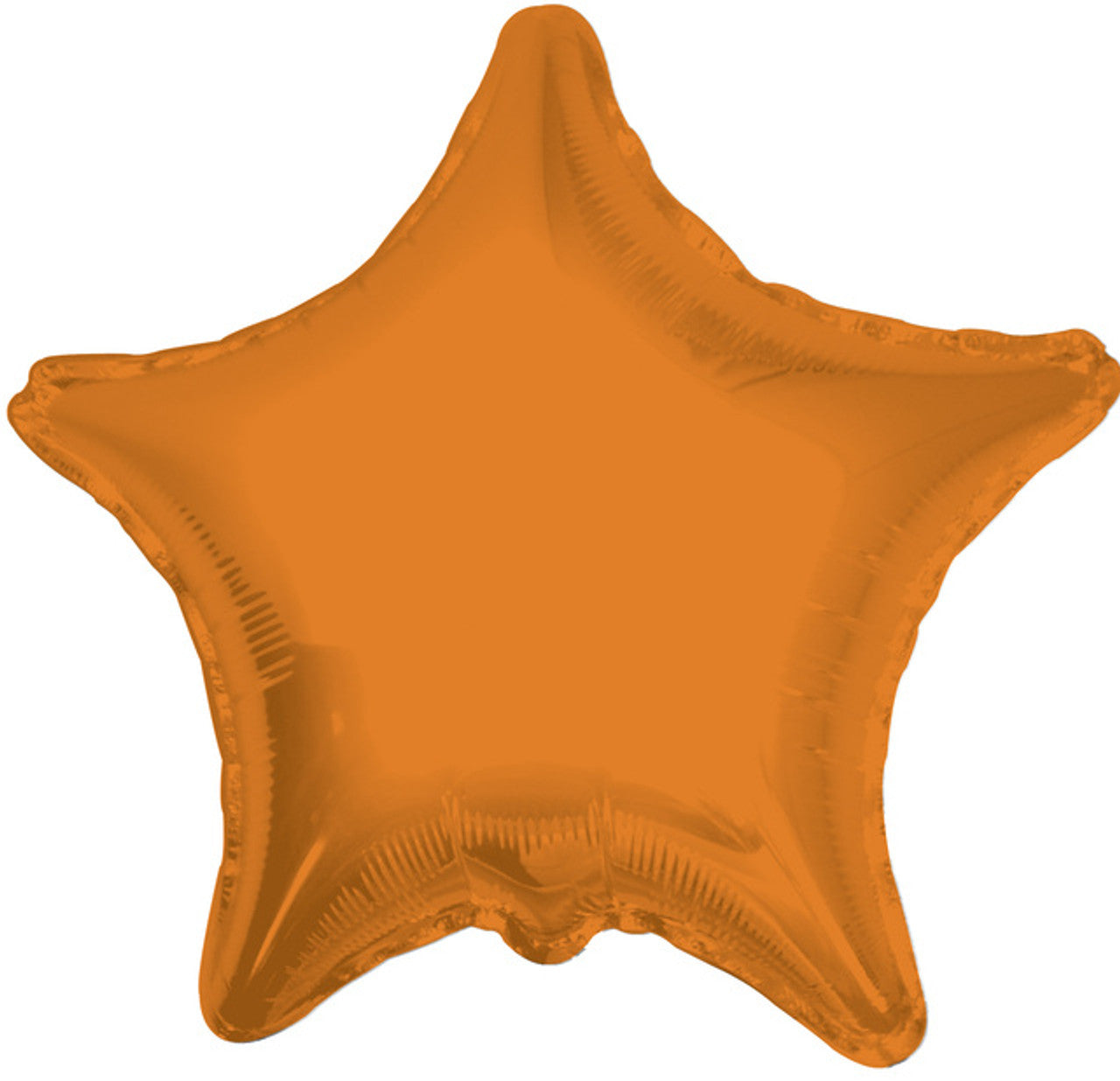 Star Orange Mylar Balloon