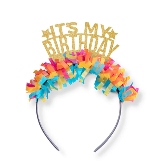 It’s My Birthday Crown: Gold/multi