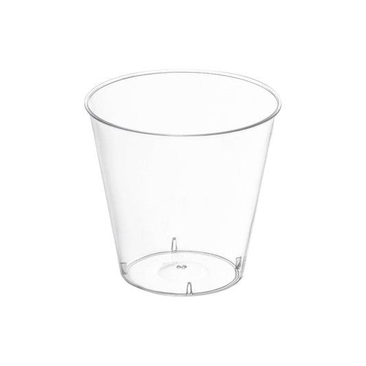 1 oz. Clear Plastic Shot Glasses - 50 pcs
