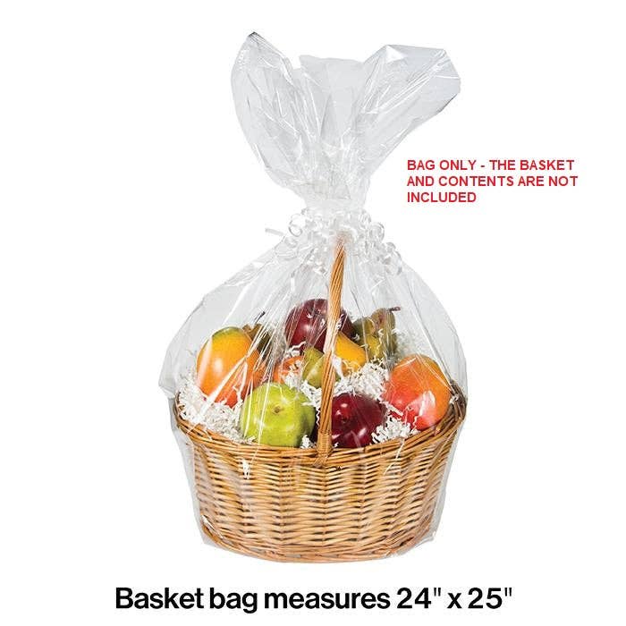 Large Clear Basket Bags