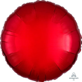 18" Round Red Mylar Balloon
