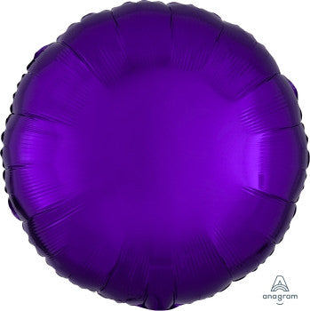 18" Round Purple Mylar Balloon