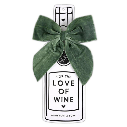 Santa Barbara Design Studio by Creative Brands - Wine Bottle Bow - Forest: Spot Clean Only / Velvet, Cardboard