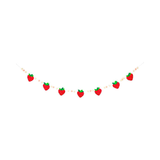 Felt Strawberry Banner
