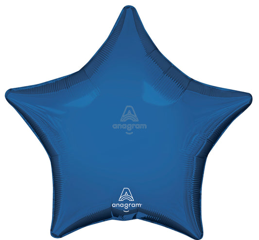 Dark Blue Star Shape Mylar Balloon
