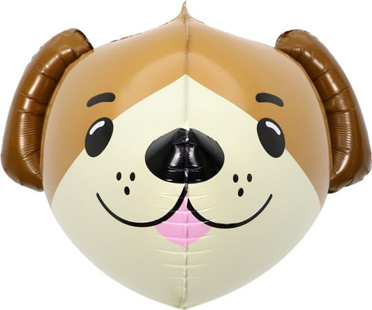 20" 3D Dog Head Mylar Balloon