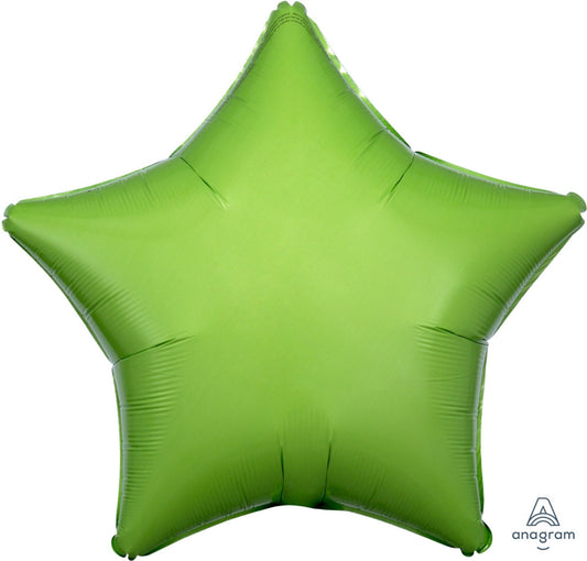 Star Kiwi Lime Green Mylar Balloon