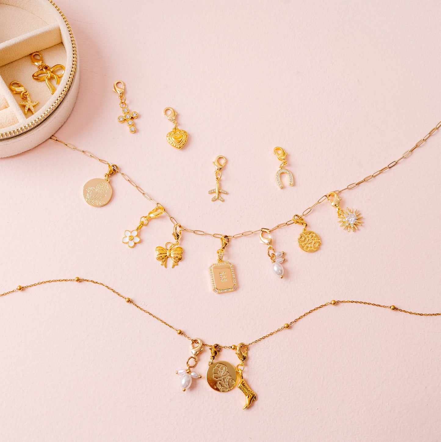 The Darling Effect - Jewelry Charm Gold-Cowgirl Boot
