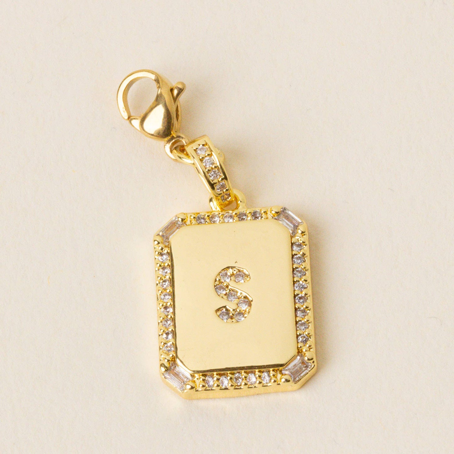 The Darling Effect - Jewelry Charm Initial Letter Gold-S