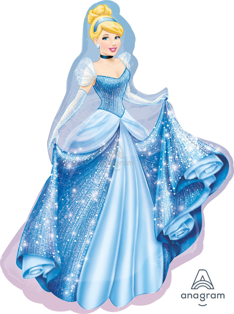 33" Cinderella Body Mylar Balloon
