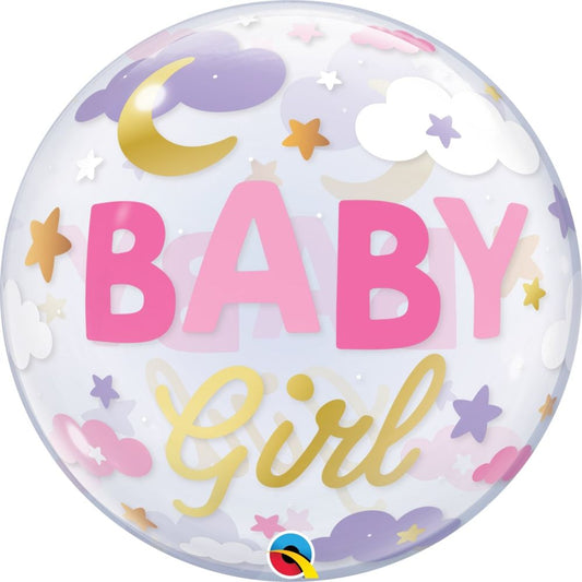 Bubble 22" Baby Girl Sweet Dreams Balloon