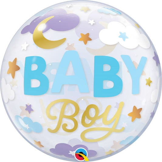 Bubble 22" Baby Boy Sweet Dreams Balloon