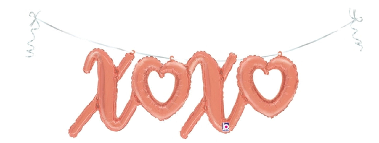 Script phrase XOXO Rose Gold Pkg -Air fill only