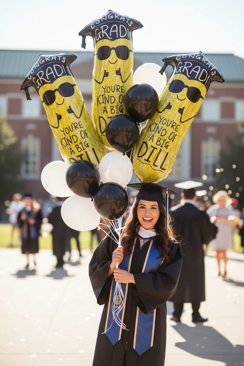 34" Grad Big Dill Pickle Mylar Balloon