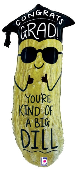 34" Grad Big Dill Pickle Mylar Balloon