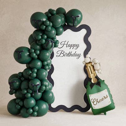 Champagne Foil Balloon 36 in. PartyDeco USA