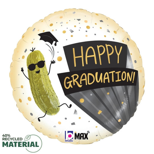 18" Happy Graduation Pickle Myle Balloon