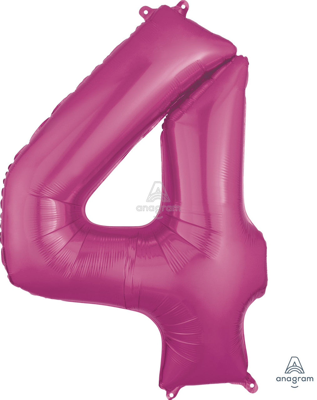 34"A Pink Number 4 Mylar Balloon