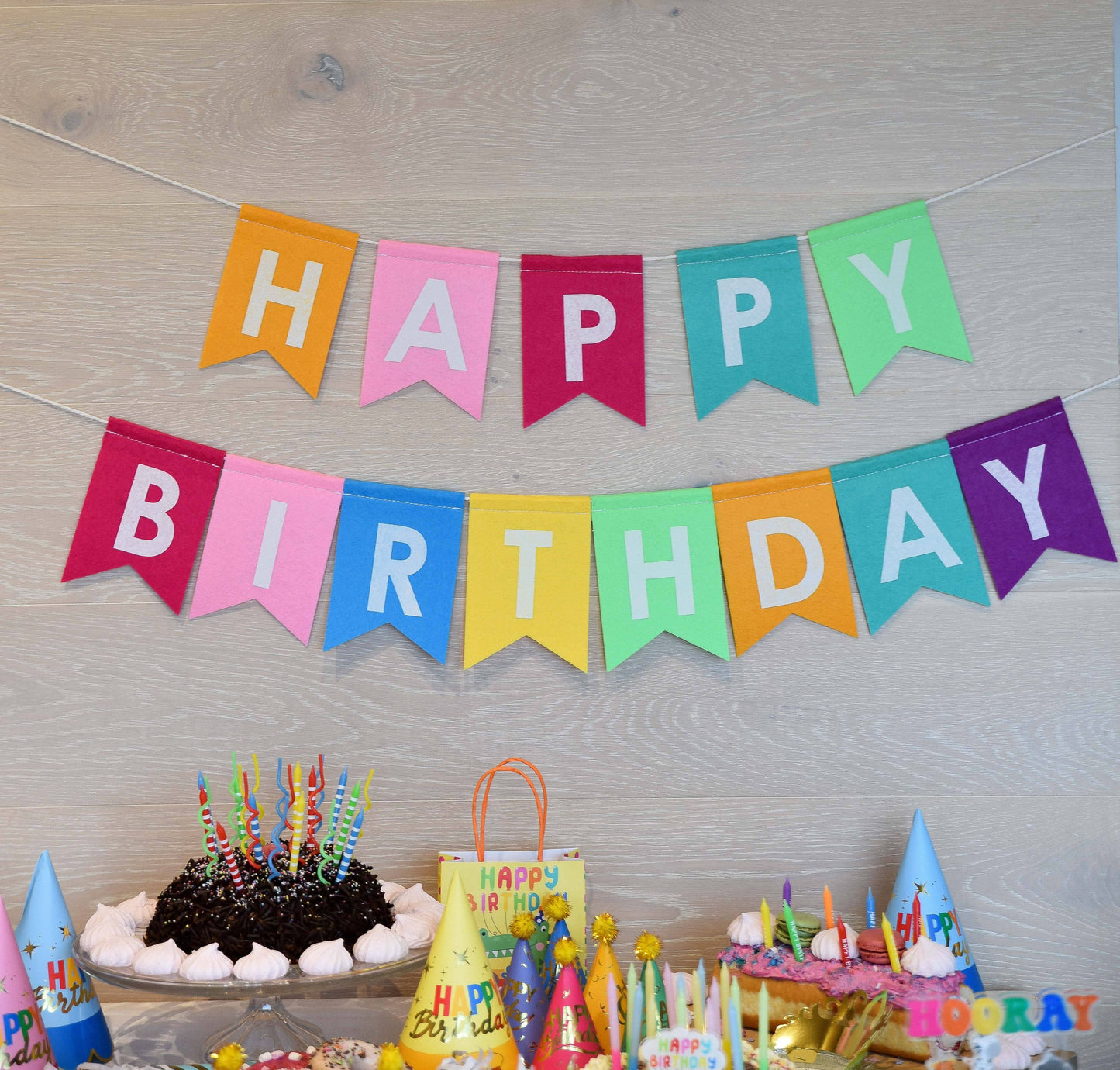Happy Birthday Felt Banner