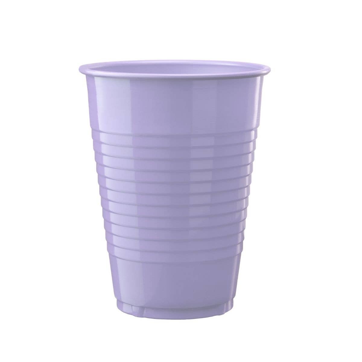 12 Oz. Lavender Plastic Cups - 50 Ct.: Lavender / 12 oz.