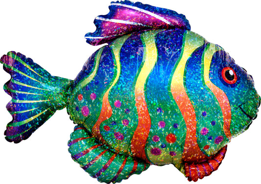 33" Colorful Fish Mylar Balloon