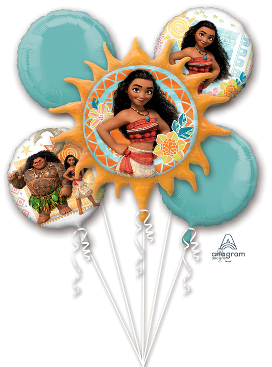 Bouquet Moana Mylar Balloons