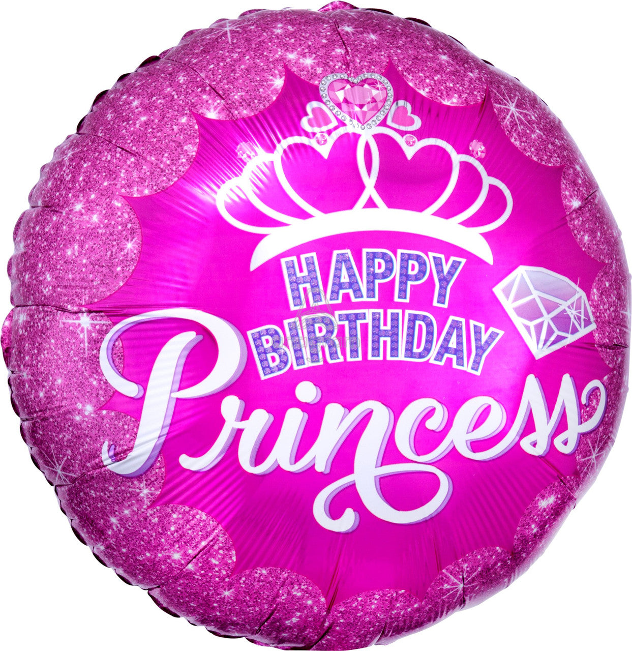 A Happy Birthday Princess Mylar balloon 17"