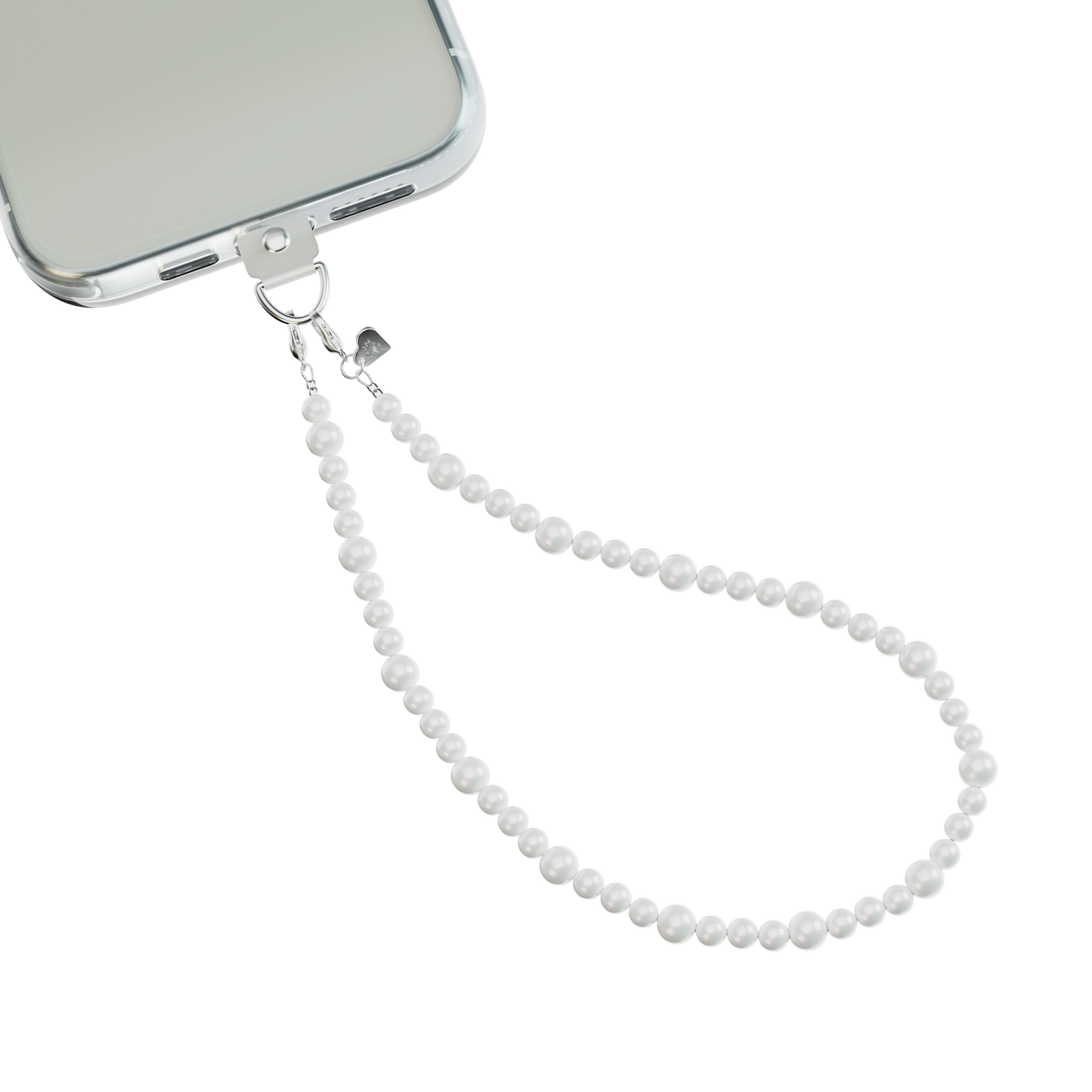 VELVET CAVIAR - Phone Charm Wristlet - White Pearl