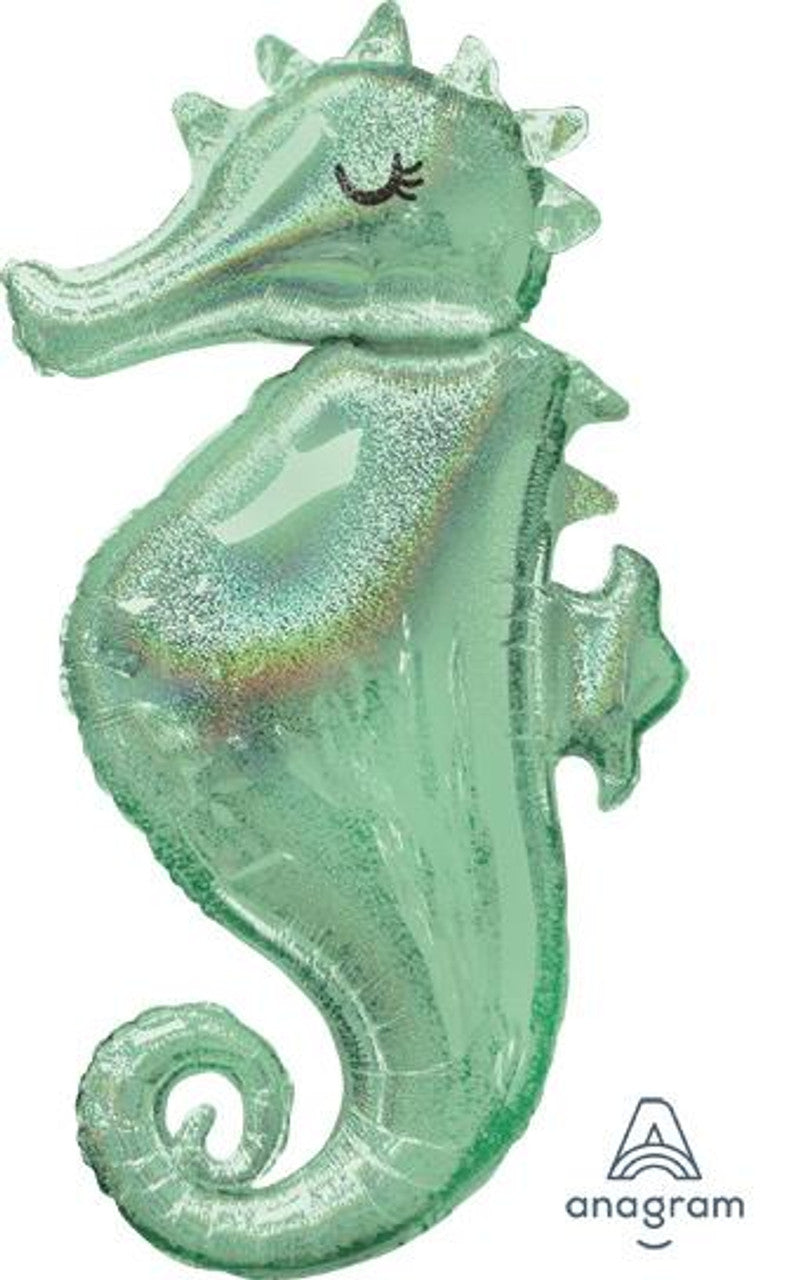 38" Seahorse Under the Sea Mylar Balloon