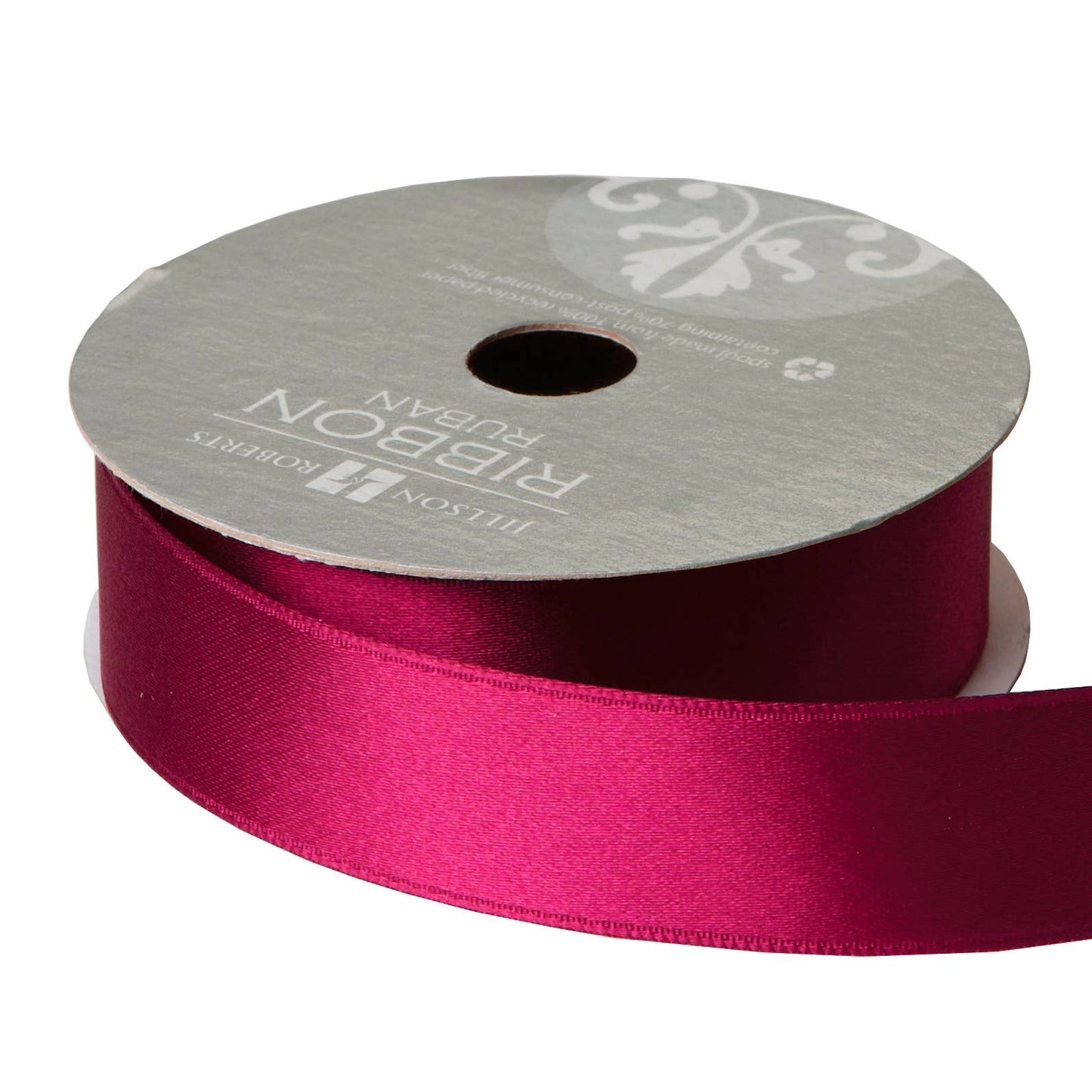 Burgundy Ribbon - Fancy Satin 1"