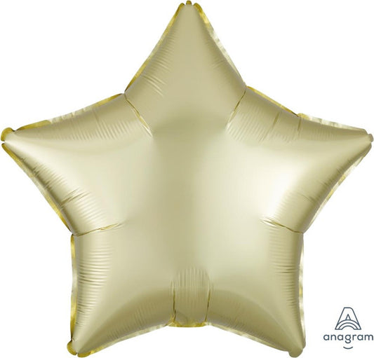 Star Shape Mylar Balloon- Pastel Yellow