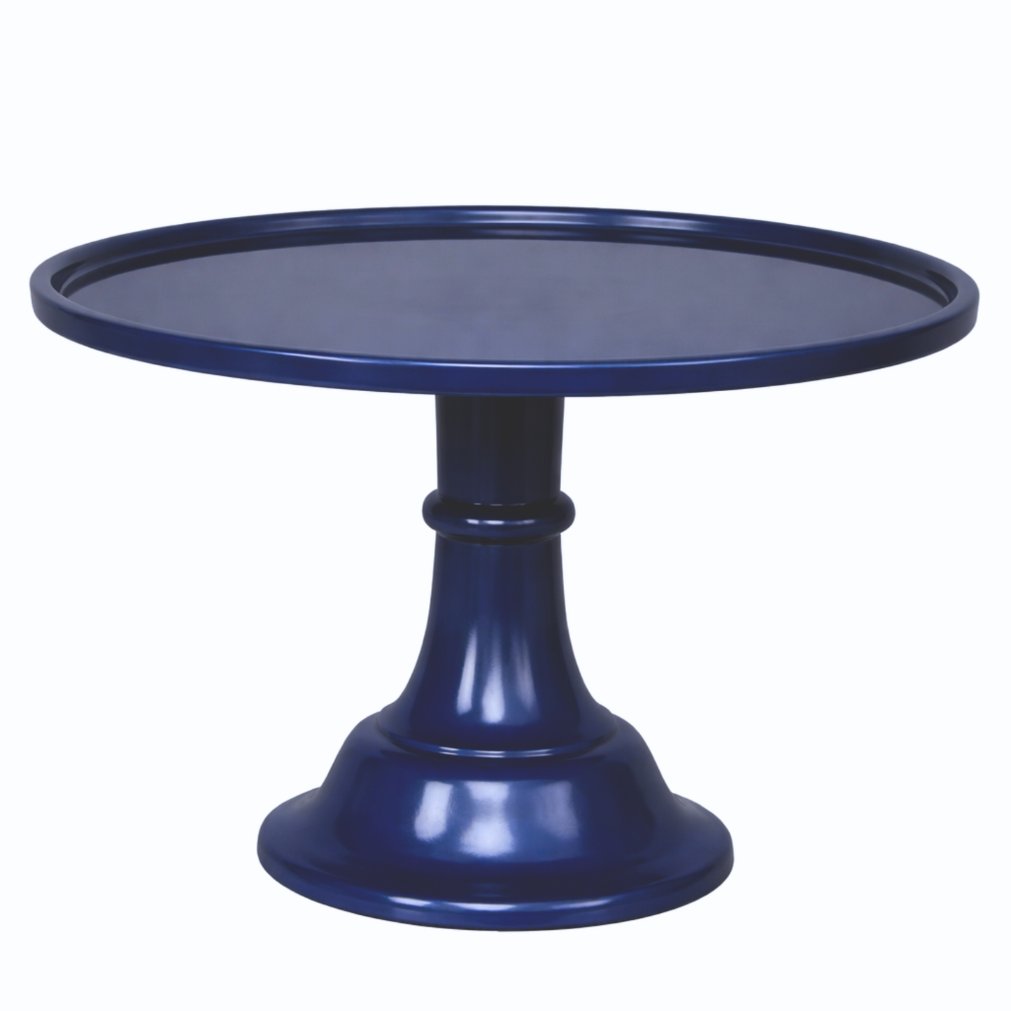 LARGE MIDNIGHT BLUE PEDESTAL MELAMINE CAKE STAND