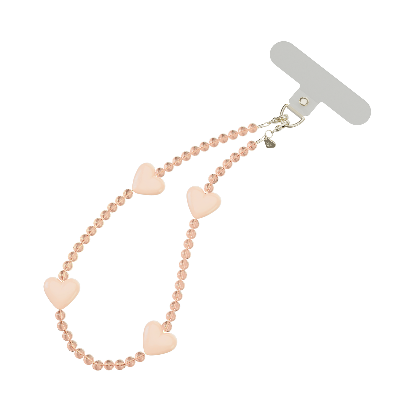 VELVET CAVIAR - Phone Charm Wristlet - Nude Heart