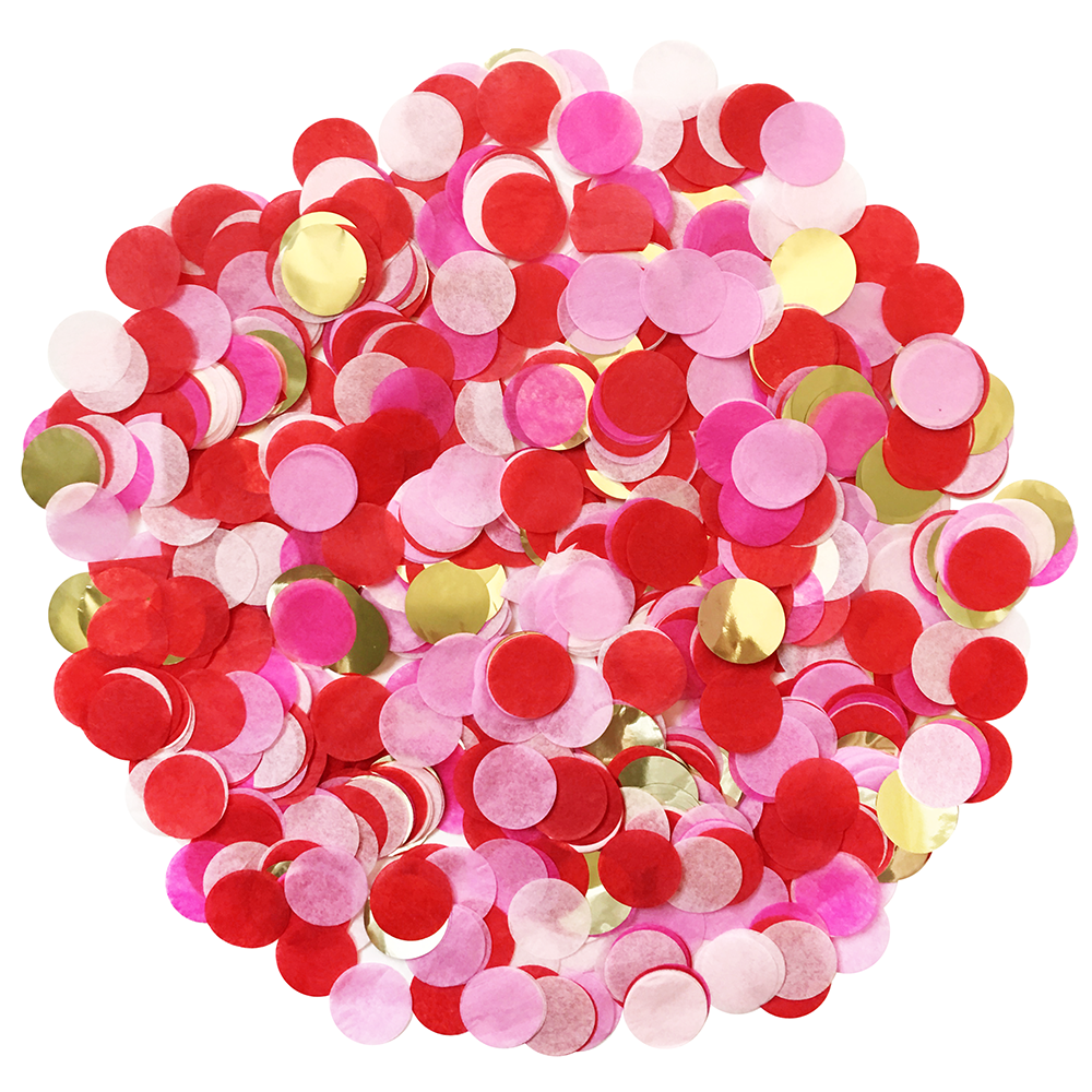 Confetti - Red, Pink & Gold (Valentine's): 0.5oz