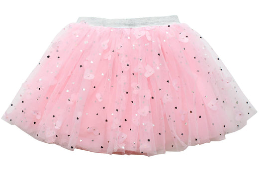 Flutter Heart Tutu: Pink / 1-2 year
