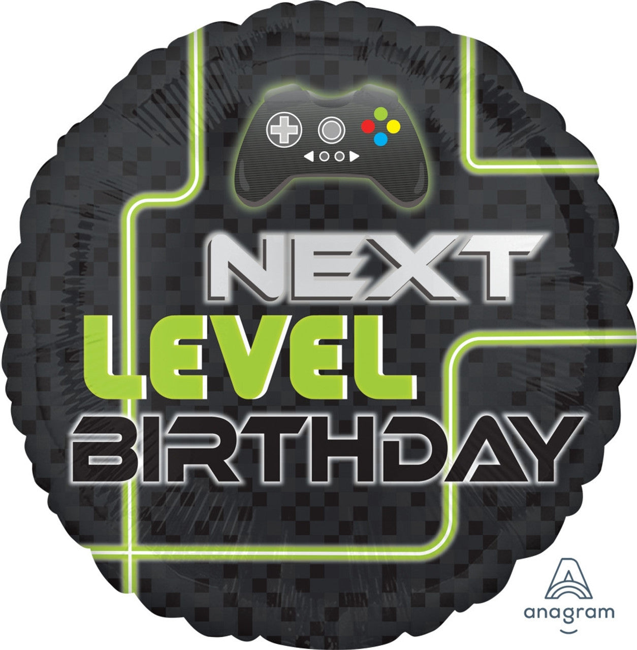 Birthday Level Up Game 18" Mylar Balloon