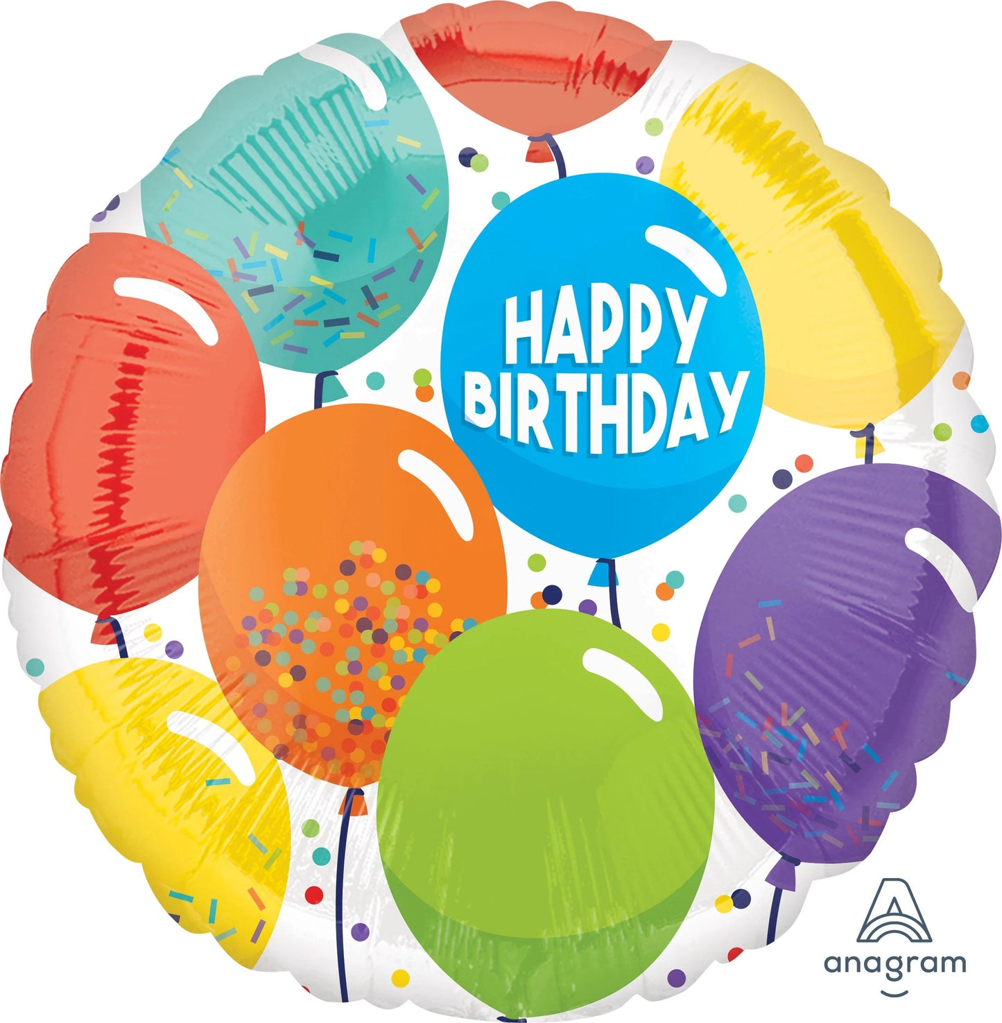 18" Birthday Celebration Mylar Balloons