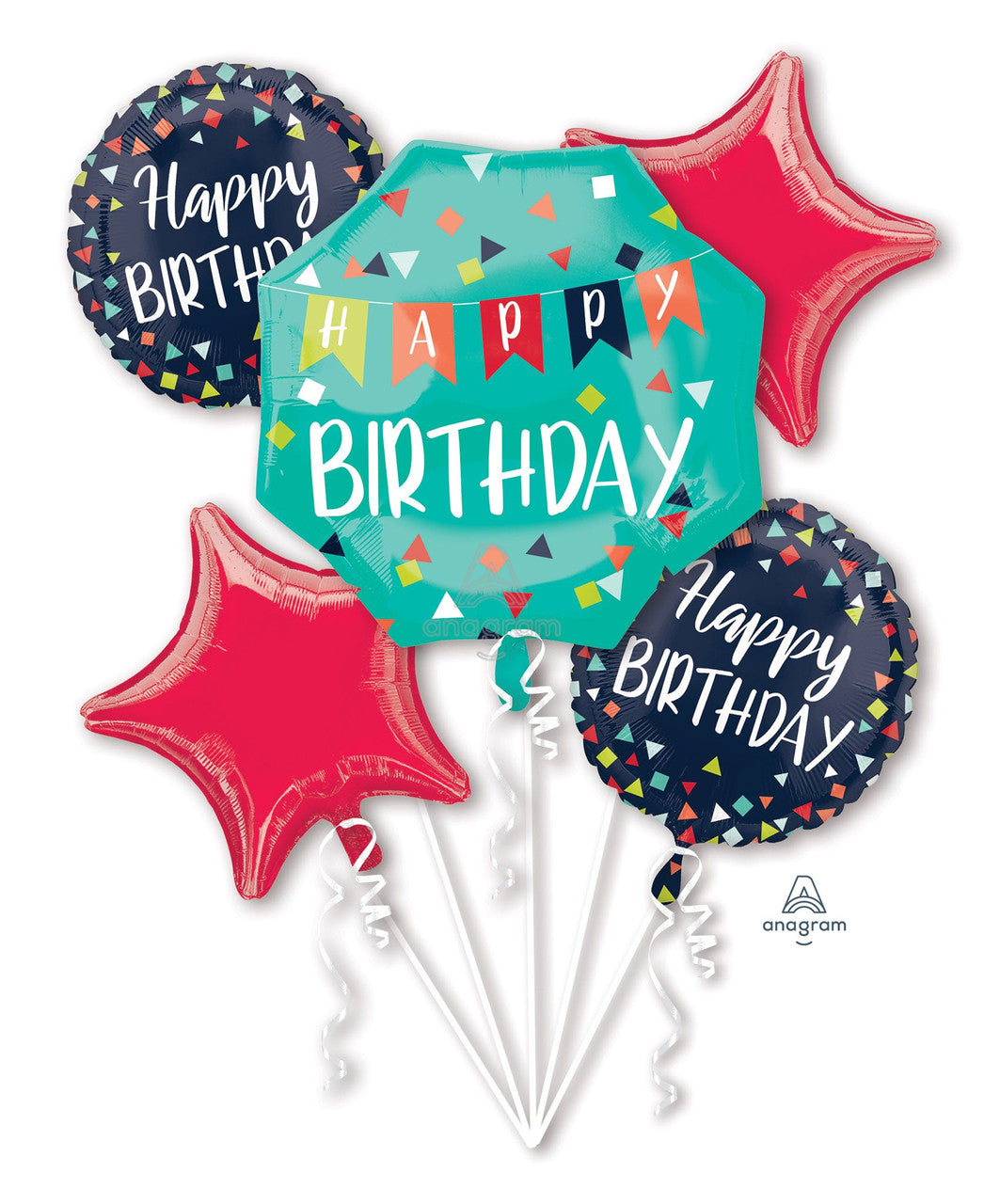 Bouquet Happy Birthday Reason To Celebrate - Mylar balloon