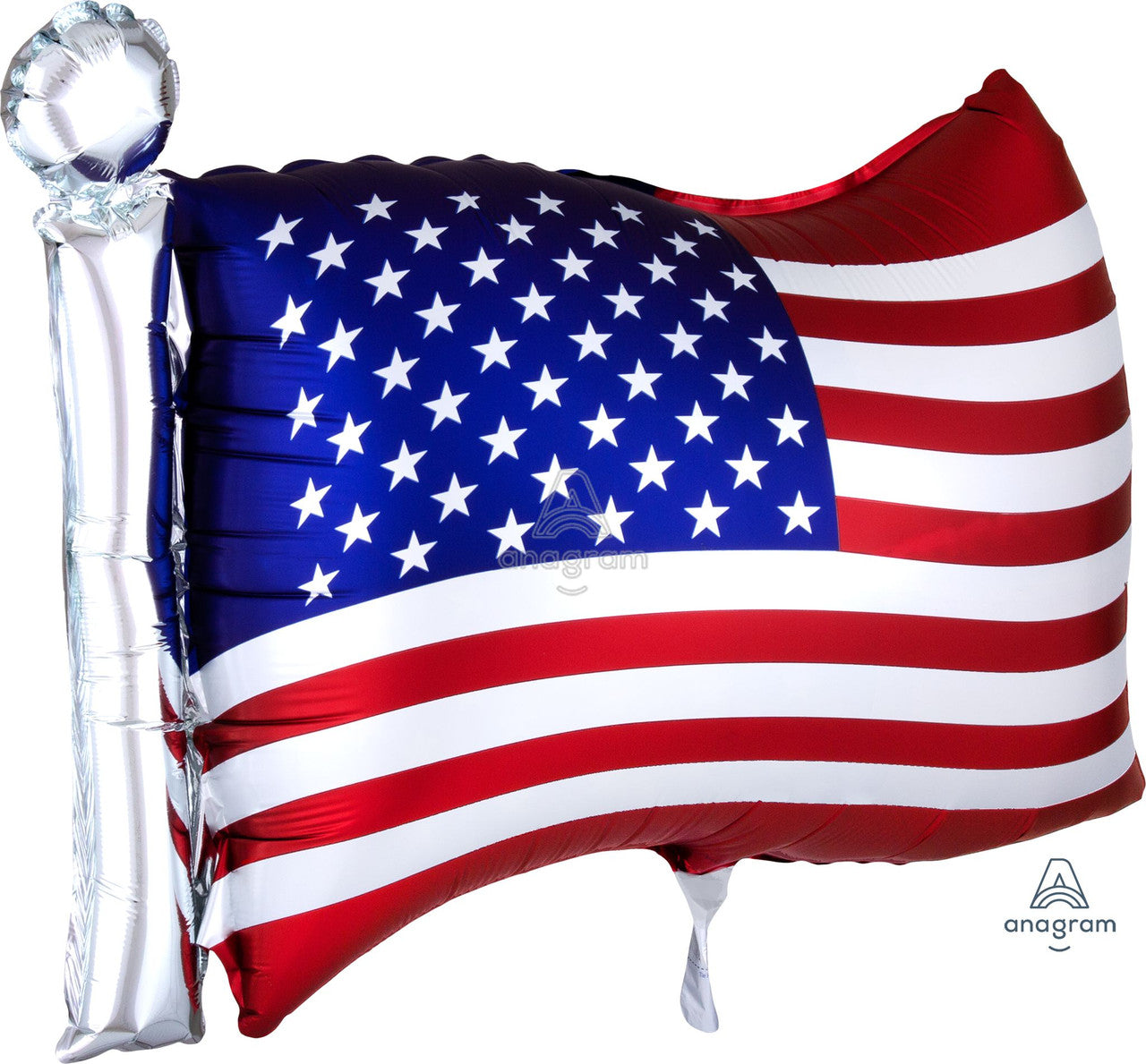 American Flag Mylar Balloon 27"