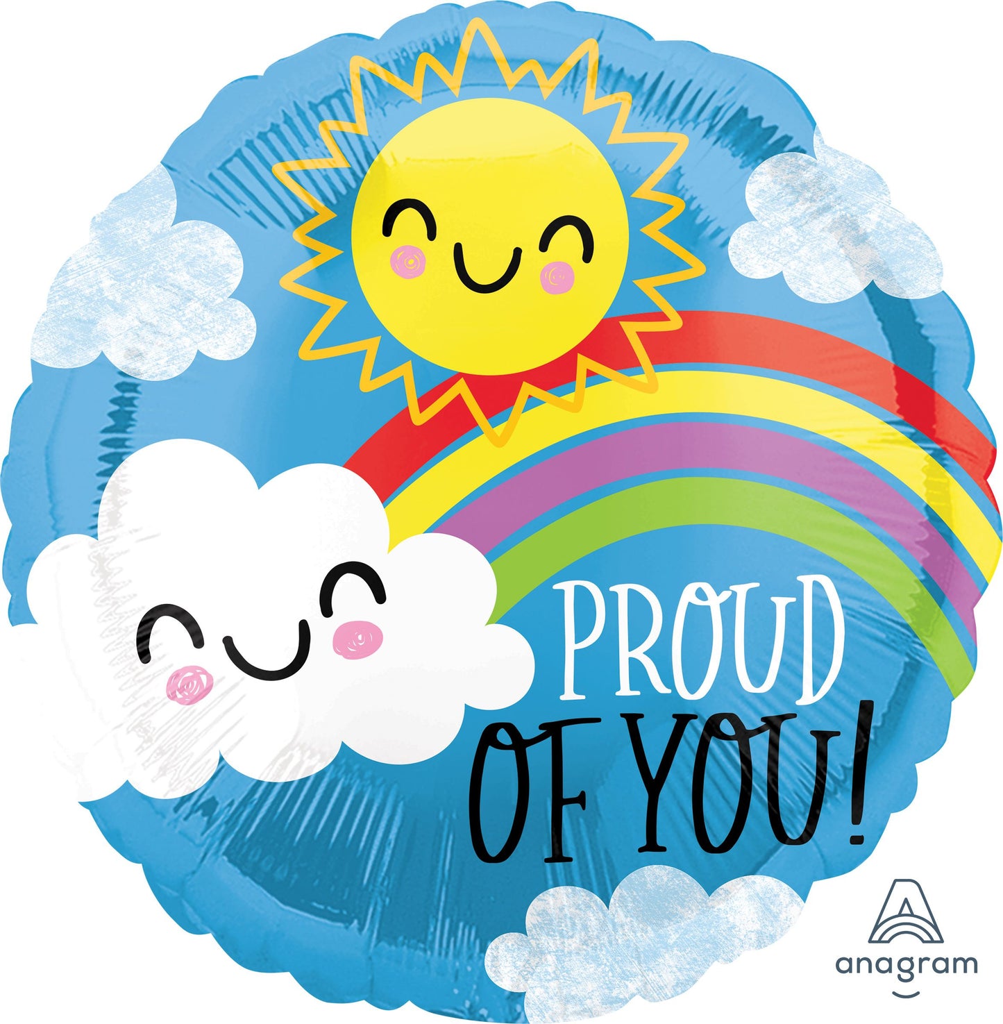 18" Proud of You Happy Mylar Balloon