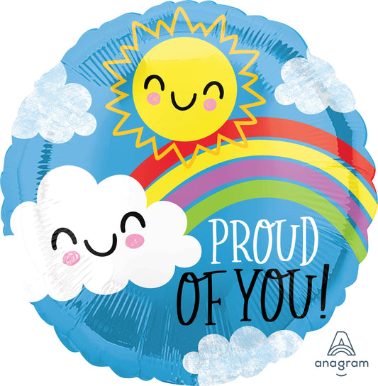 18" Proud of You Happy Mylar Balloon