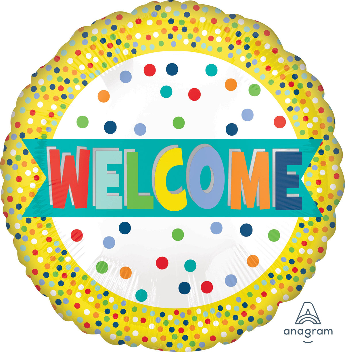 Welcome Lots of Dots Mylar Balloon