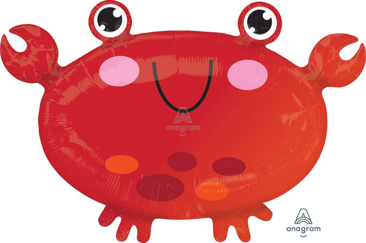 18" Crab Under the Sea Mylar Balloon