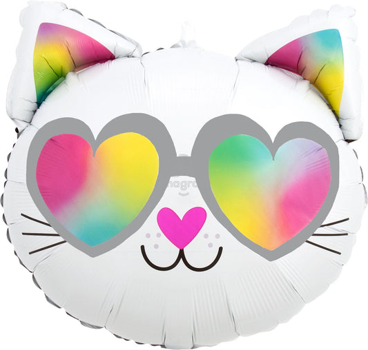 Cool Kitty Mylar balloon 18"