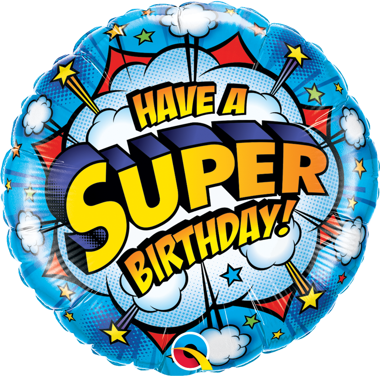 Happy Birthday Have A Super Birthday Mylar Balloon 18"